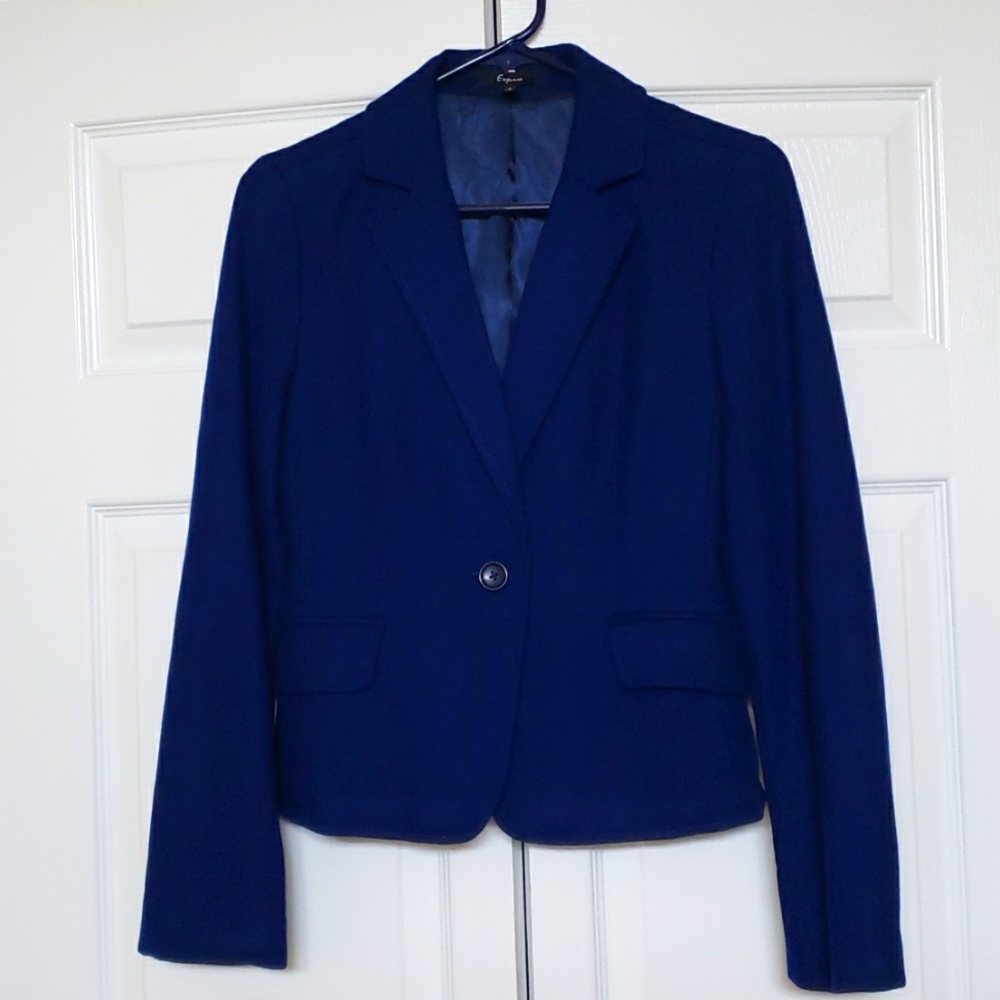 Express Tailored Wool Blend Blazer Jacket